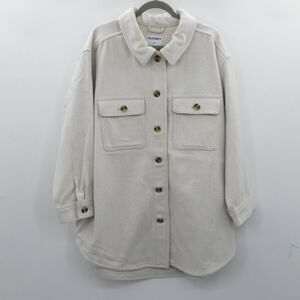 Old Navy Cream Button-Up Jacket